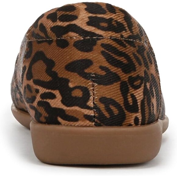 Naturalizer Women's Cheetah Closed Rounded Toe Slip on Flexy Ballet Flat Shoes - Picture 3 of 9